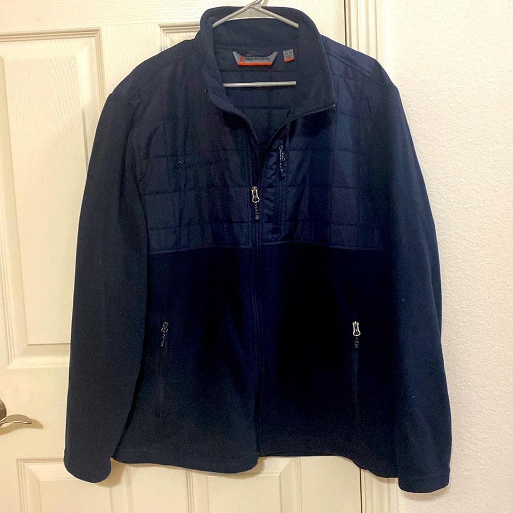 Free Country Men’s Shell / Fleece Jacket. Size XL